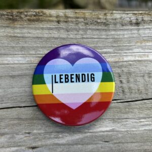 Großer Button "Regenbogen"