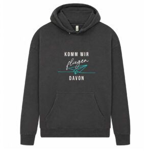 Lebendig-Hoodie "Komm wir fliegen davon"